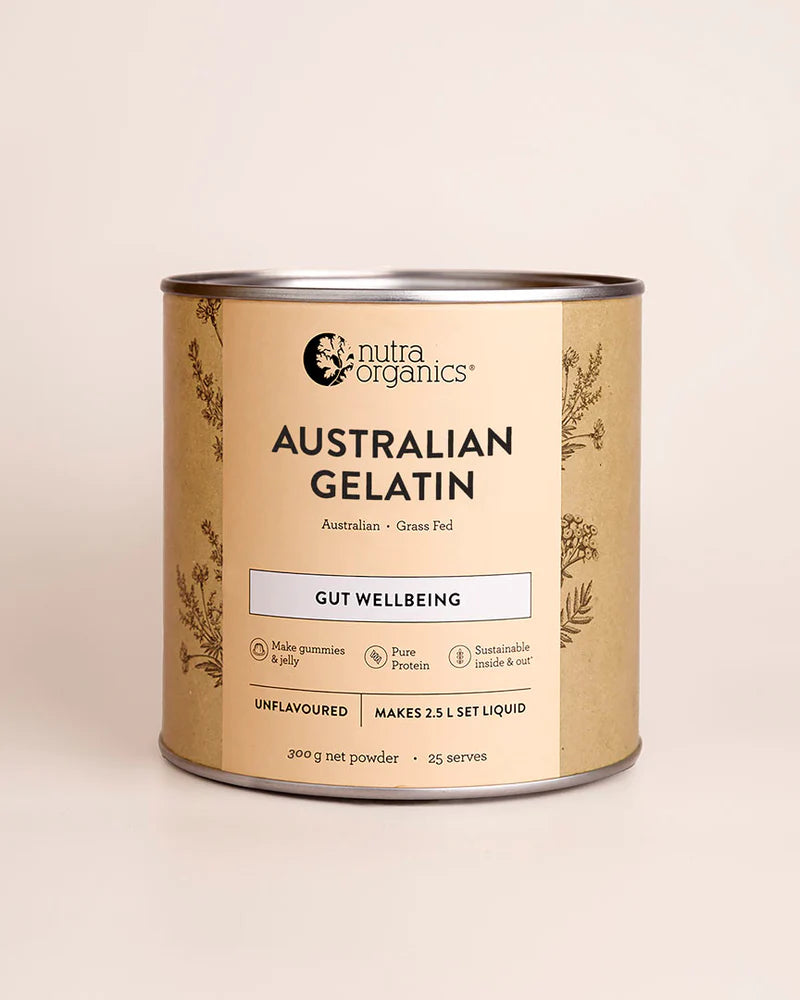 Nutra Organics - Natural Gelatin Unflavoured 250g Gut Wellbeing