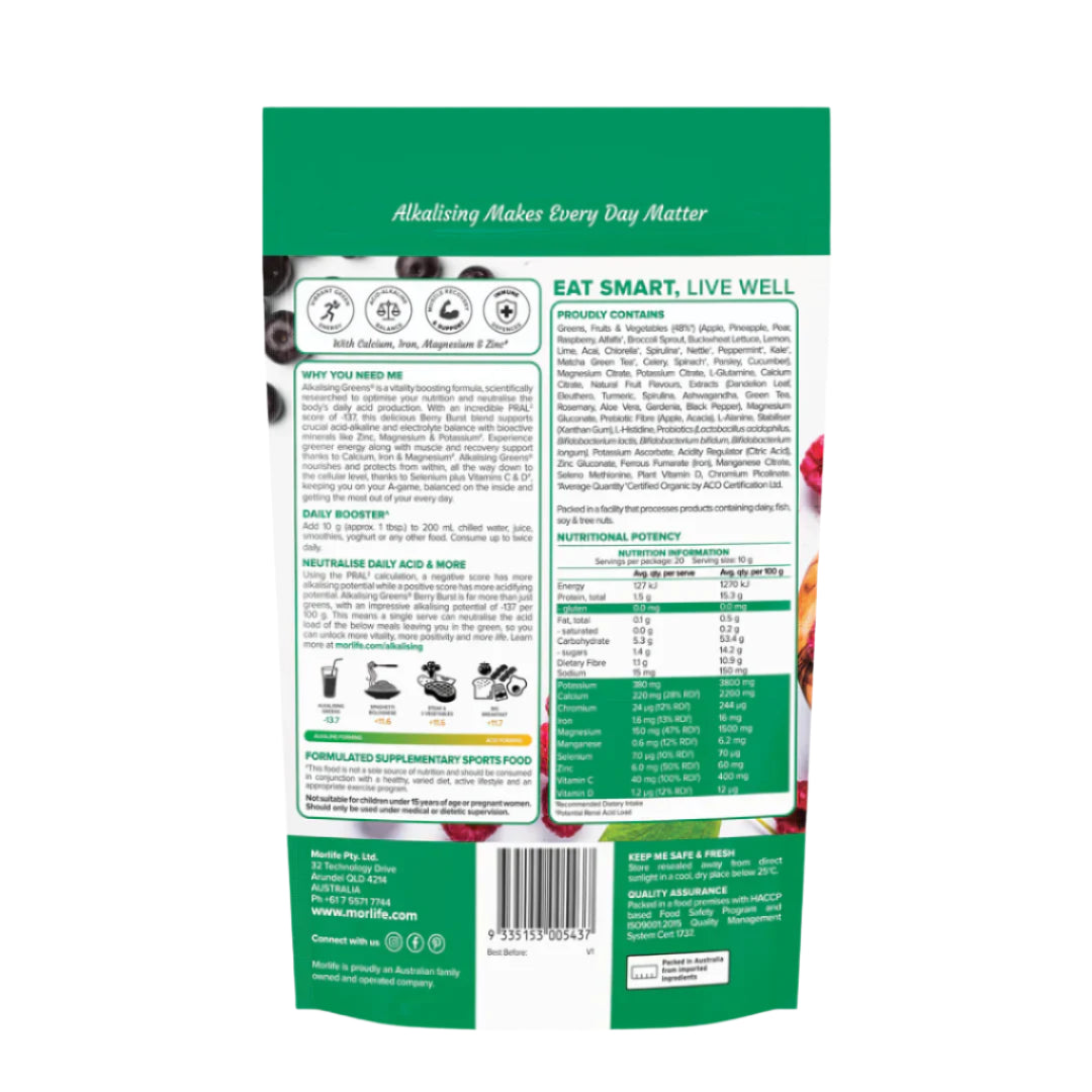 Alkalising Greens - Berry Burst 200g