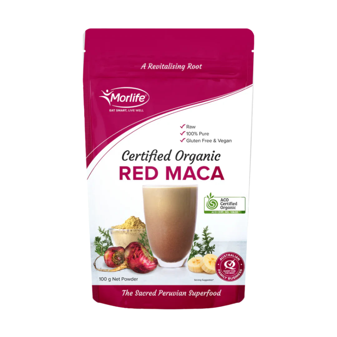 Red Maca Powder Certified Organic 100g