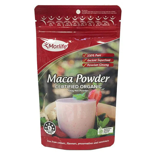 Morlife - Maca Powder Certified Organic 100g
